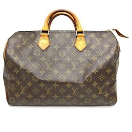 Louis Vuitton-Louis Vuitton Speedy 35 Boston Bag-Brown,Monogram