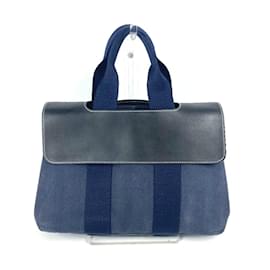 Hermès-Sac à main Hermes Valparaiso PM-Bleu Marine
