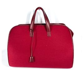 Hermès-Hermes H Punching Logo Hoodoo Travel Bag-Red