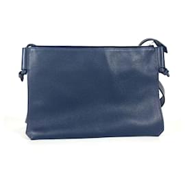 Hermès-Sac à bandoulière Hermes Ultra Pla GM-Bleu Marine