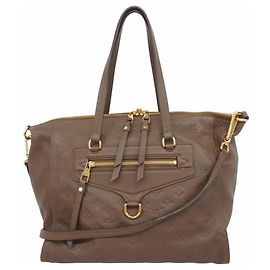 Borsa Louis Vuitton Monogram Empreinte Lumineuse PM Marrone