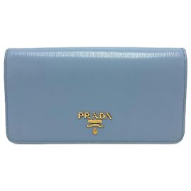 Borsa a catena con logo Prada 1DH044 Blu