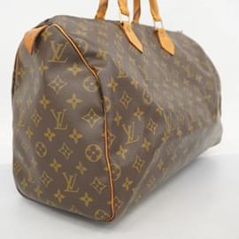 Louis Vuitton-Louis Vuitton Monogram Speedy 40 Handbag-Brown