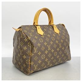 Louis Vuitton-Louis Vuitton Monogram Speedy 30 Handbag-Brown