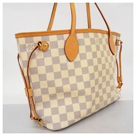 Louis Vuitton-Louis Vuitton Damier Azur Neverfull PM Tote Bag-White
