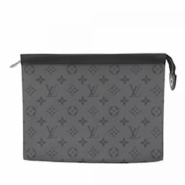 Louis Vuitton-Pochette Louis Vuitton Monogram Eclipse Reverse-Marron