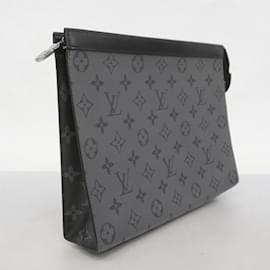Louis Vuitton-Pochette Louis Vuitton Monogram Eclipse Reverse-Marron