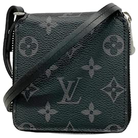 Louis Vuitton-Portefeuille compact Zippy Monogram Eclipse de Louis Vuitton-Noir