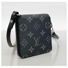 Louis Vuitton-Portefeuille compact Zippy Monogram Eclipse de Louis Vuitton-Noir