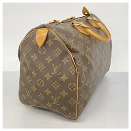 Louis Vuitton-Louis Vuitton Monogram Speedy 35 Handbag-Brown