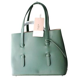 Bolsa Alaïa Mina de couro verde Verde