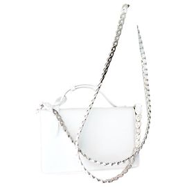 Bolsa Alaïa de couro branco Branco