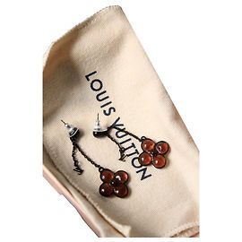 Louis Vuitton Ohrringe Blume Glas Lila Lila