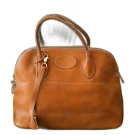 Bolso Hermès Bolide de cuero camel Camello