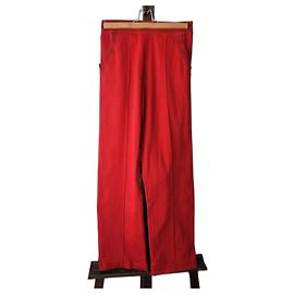 Chanel Pantalones, leggings Roja
