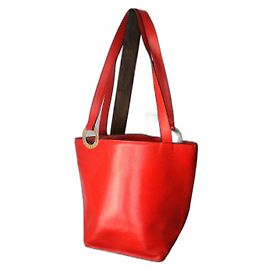 Borsa Céline in pelle rossa Rosso
