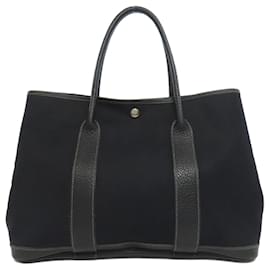 Hermès-Sac Tote PM Hermes Garden-Noir