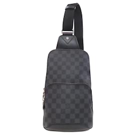 Louis Vuitton-Sac à bandoulière Avenue Damier Graphite Louis Vuitton-Damier ebène