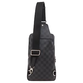 Louis Vuitton-Sac à bandoulière Avenue Damier Graphite Louis Vuitton-Damier ebène