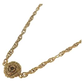 Chanel-Chanel Flower Motif Necklace-Golden