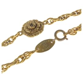 Chanel-Chanel Flower Motif Necklace-Golden