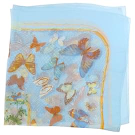 Hermès-Hermes Provencal Dance Silk Scarf-Light blue