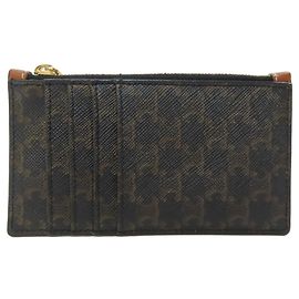 Céline Celine Triomphe Geldbörse Schwarz
