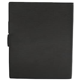 Louis Vuitton-LOUIS VUITTON Epi Agenda GM Day Planner Cover Black R20212 LV Auth ki5695-Black
