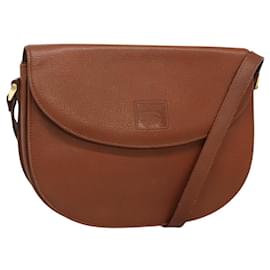 Autre Marque-Burberrys Shoulder Bag Leather Brown Gold Auth bs25521-Brown,Golden