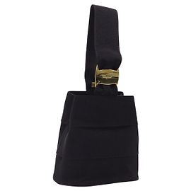 Borsa a mano Vala in tela viola e oro di Salvatore Ferragamo Auth gh154 D'oro Porpora