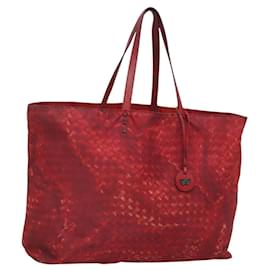 Autre Marque-BOTTEGA VENETA Tote Bag Nylon Red Auth bs25362-Red