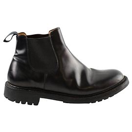 Church's Lederstiefel Schwarz Schwarz