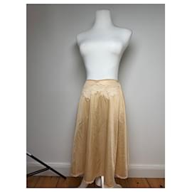 Dior-DIOR Skirts T.international L Silk-Golden