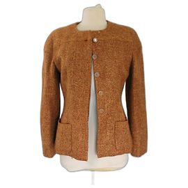 Chanel Wool and Viscose Jacket Orange Orange
