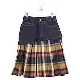 Autre Marque-Cotton skirt-Blue
