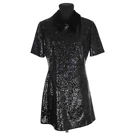 Claudie Pierlot Schwarzes Kleid Schwarz