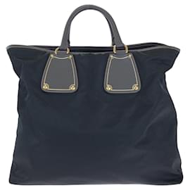 Prada-Prada Tessuto Saffiano Nylon Leather 2way Bag-Black