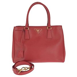 Sac 2 en 1 Galleria Saffiano de Prada Rouge