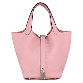 Hermès-Sac à main Hermes Picotin Lock PM Rose Sakura-Rose