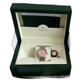Rolex-Rolex Datejust 31 or rose et acier-Rose