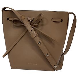 Bolsa bucket mini Mansur Gavriel em couro bege Bege