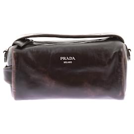Prada-Sac à bandoulière en cuir nappa-Brown
