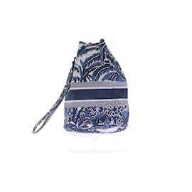 Dior-Pochette bleue en toile-Blue