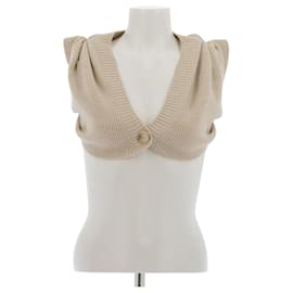 Jacquemus-Wool Bolero "The Valérie Cardigan"-Camel