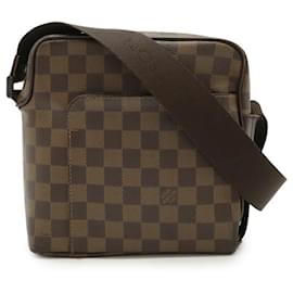 Louis Vuitton-Sac à épaule Damier Olav PM Louis Vuitton-Marron
