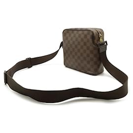 Louis Vuitton-Sac à épaule Damier Olav PM Louis Vuitton-Marron