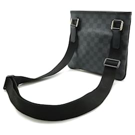 Louis Vuitton-Sac à épaule Thomas Damier Graphite de Louis Vuitton-Noir