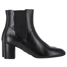 Stuart Weitzman Yuliana Chelsea Booties in Black Leather Black