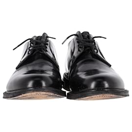 Church's-Church's Lace-Up Derby Shoes in Black Leather-Black