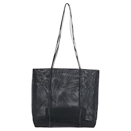 Prada-Prada Fabric/Leather 2way Tote Bag-Black